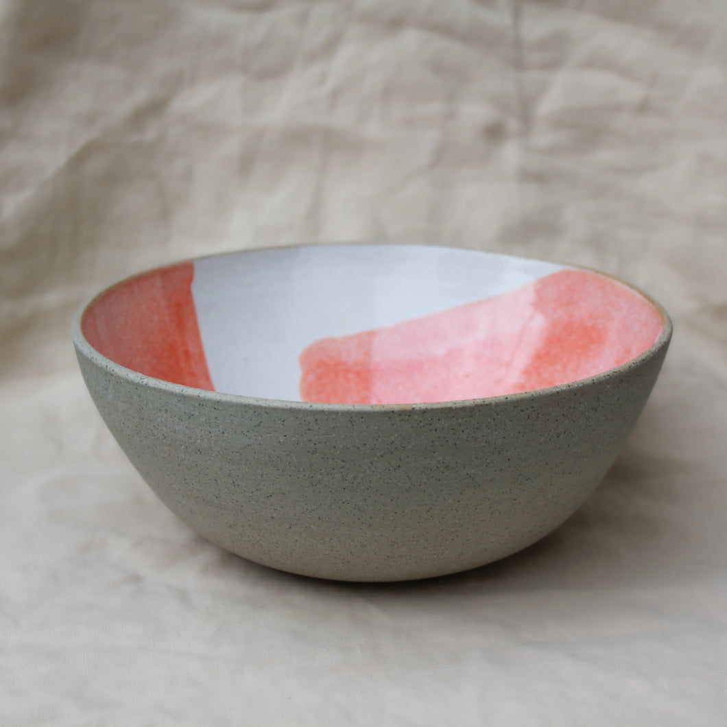 Salad Bowl - Tangerine Swirl